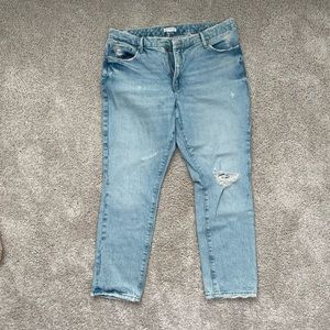 Good American Mid Rise Straight Leg Jeans